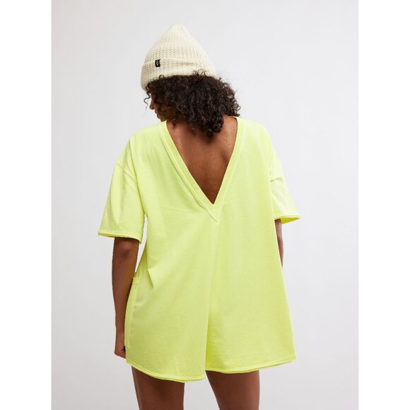 FP MOVEMENT Hot Shot Tee Romper / Sour Citrus - Picture 5 of 6